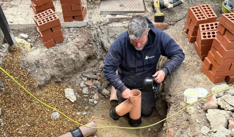 New Drainage New drainage system and pipe replacement work for damaged underground drains in Twickenham