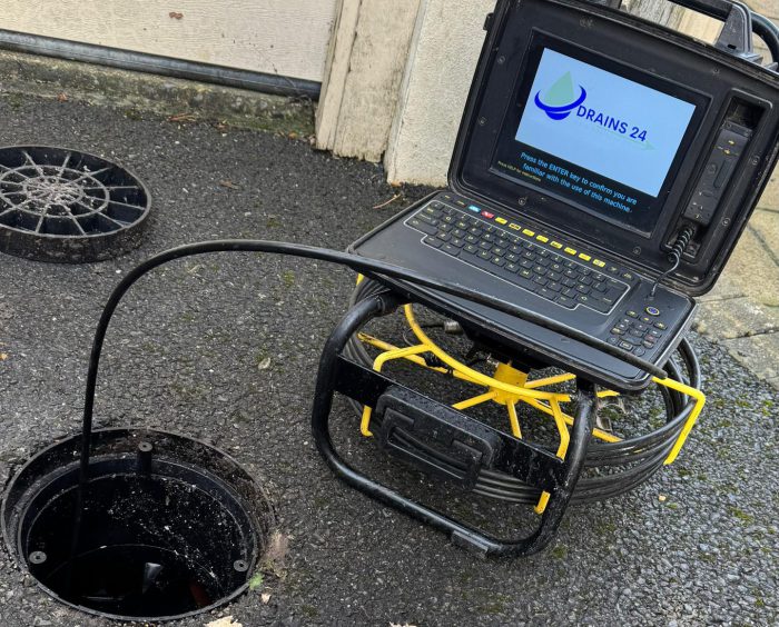 CCTV drain survey equipment inspecting pipework in Twickenham